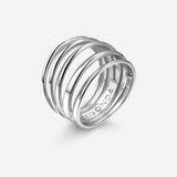 Pianegonda Anello multifascia - TECUM - Argento 925‰