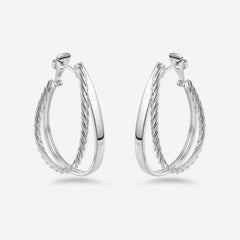 Pianegonda Orecchini doppio cerchio - TECUM - Argento 925‰