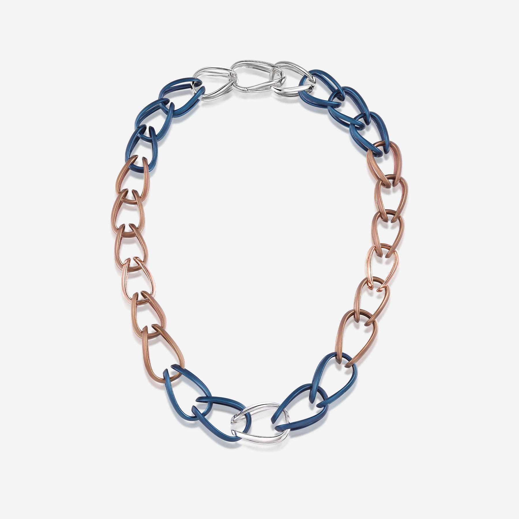 Pianegonda Collana a catena corta modulare - TECUM - Argento 925‰, Bronzo