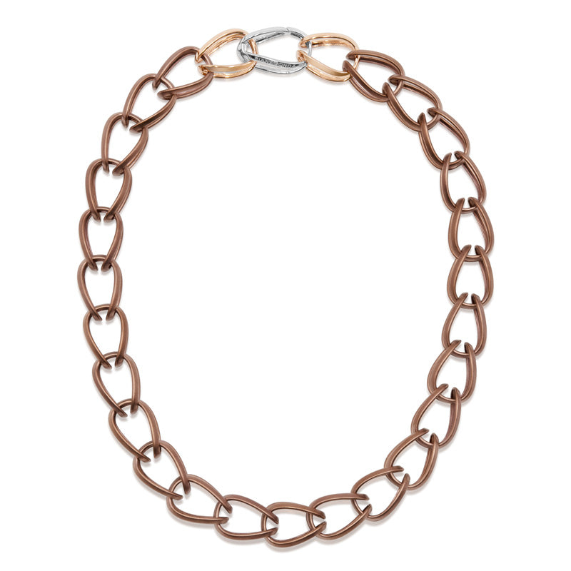 Pianegonda Collana a catena corta - TECUM - Argento 925‰, Bronzo