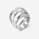 Pianegonda Anello multifascia - TECUM - Argento 925‰