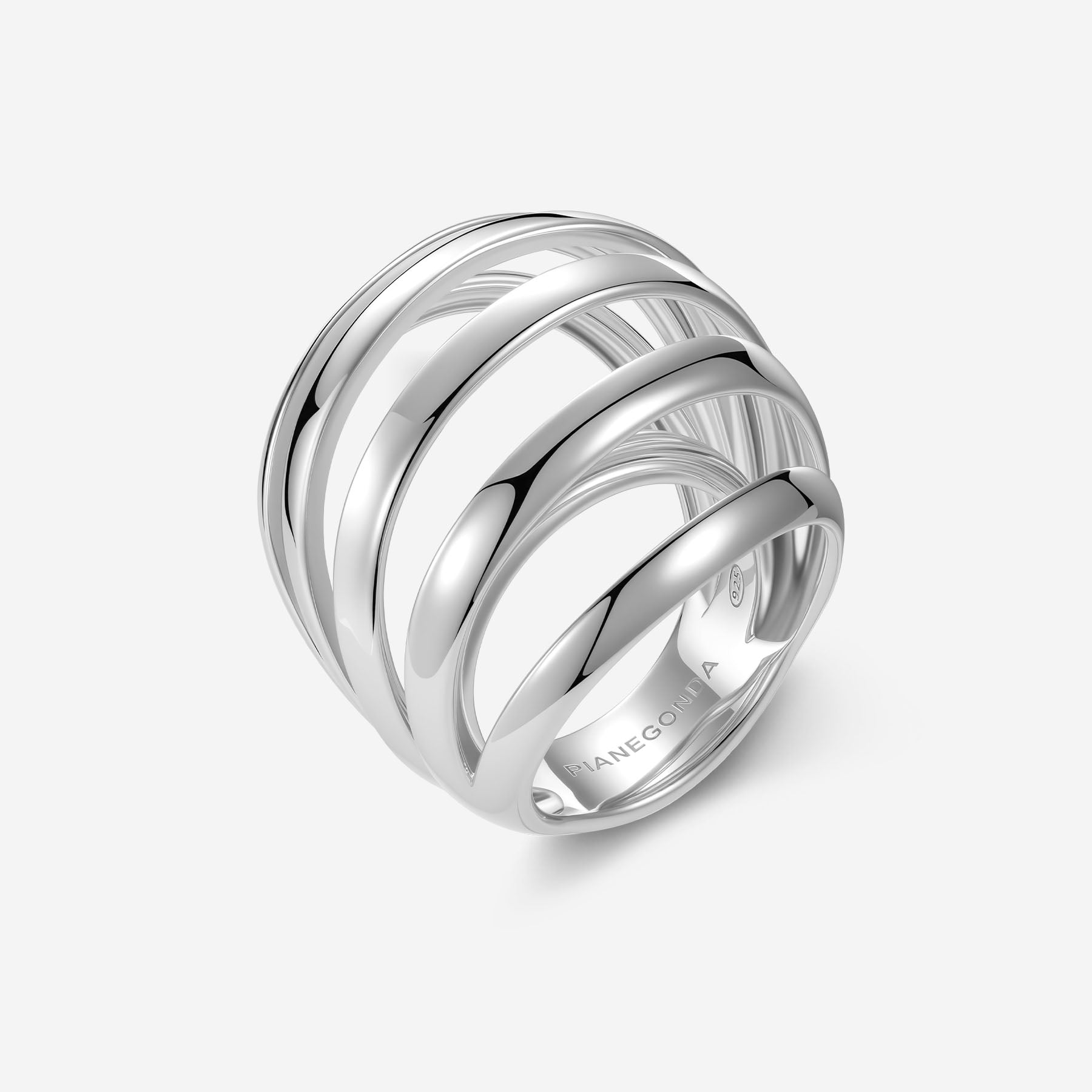 Pianegonda Anello multifascia - TECUM - Argento 925‰