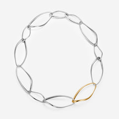 Pianegonda Collana a catena corta - CONVERSUS - Argento 925‰, Oro 9 kt