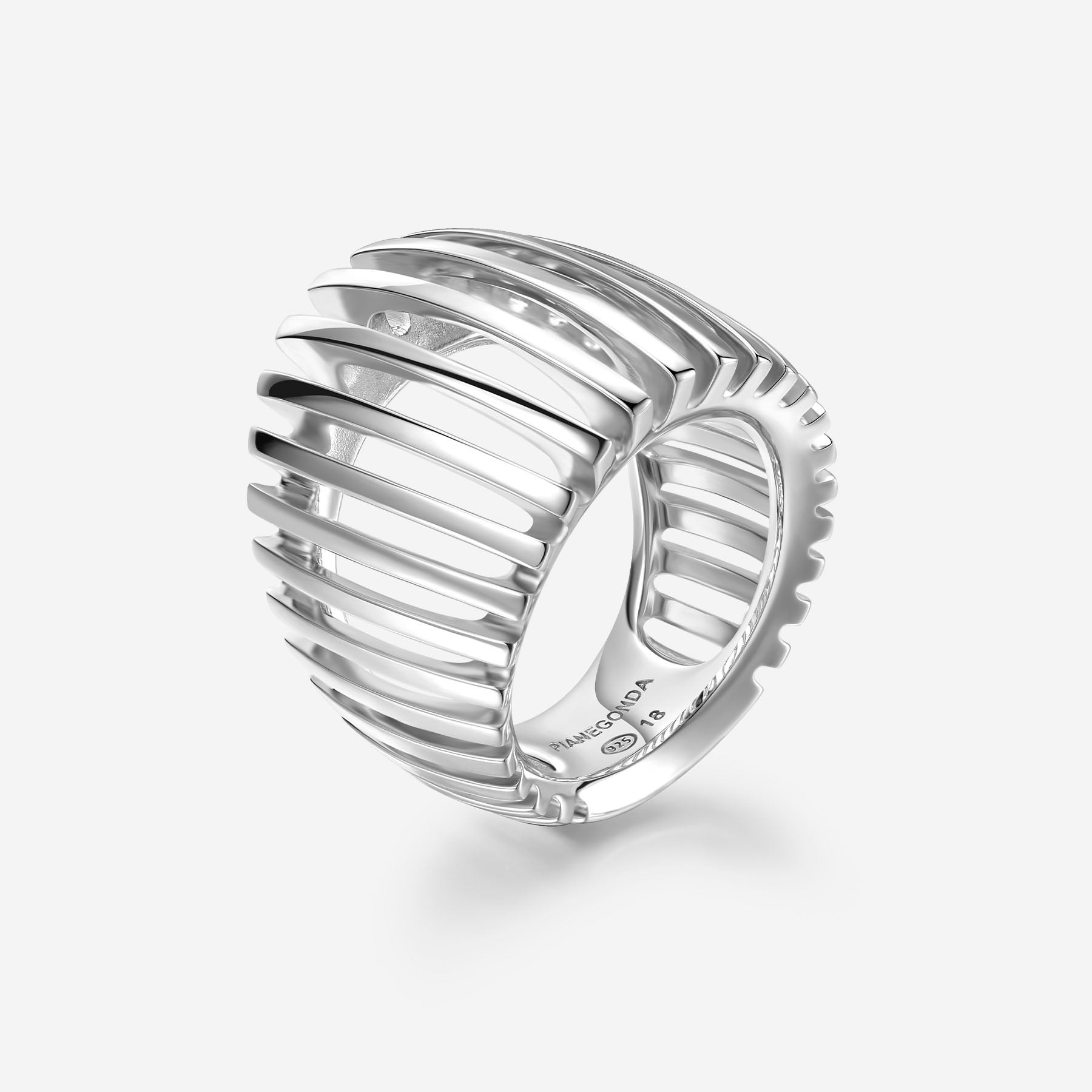 Pianegonda Anello a fascia larga - DORIFORA - Argento 925‰