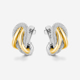 Pianegonda Orecchini a lobo - FOEDUS - Argento 925‰, Placcatura Oro 18 kt