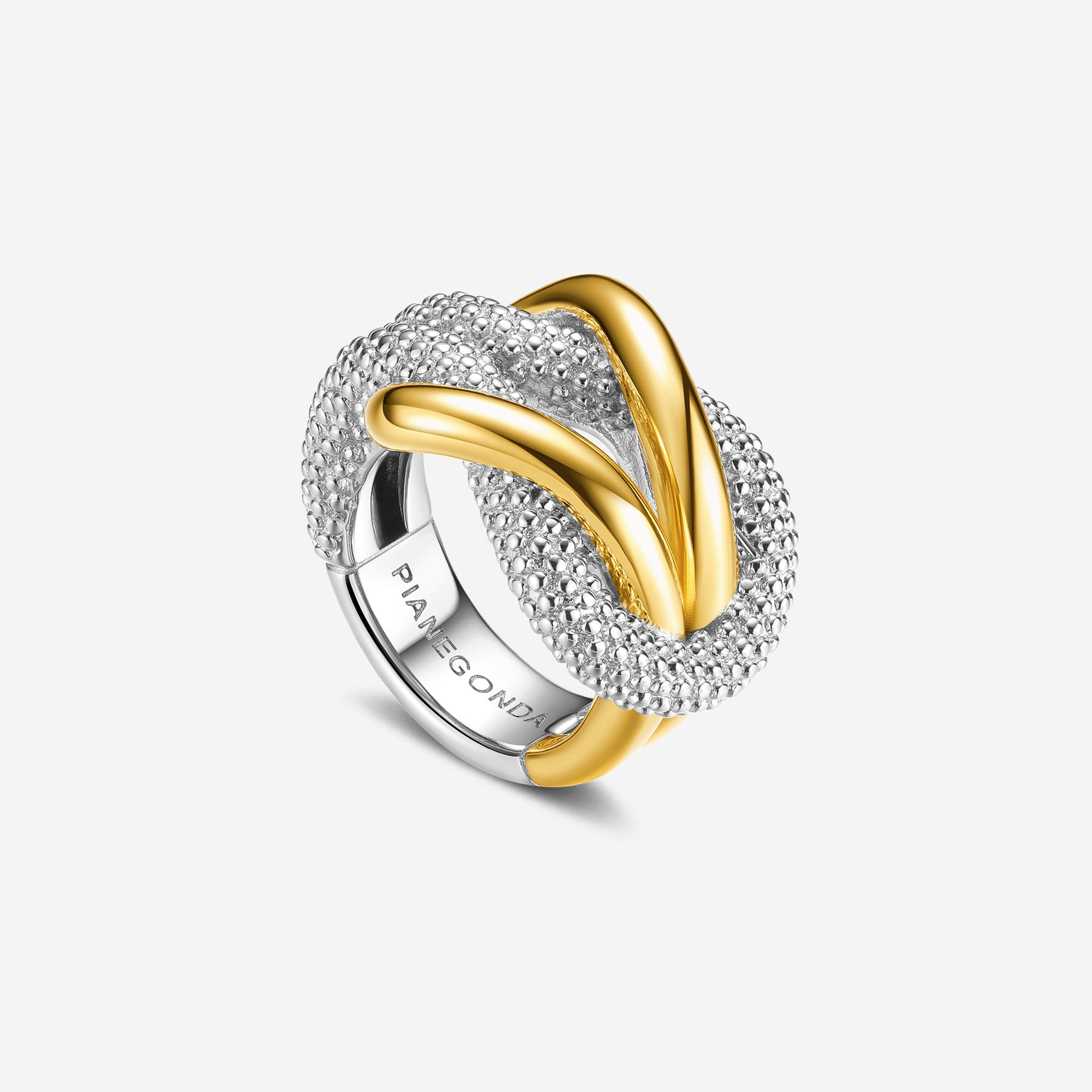 Pianegonda Anello - FOEDUS - Argento 925‰, Placcatura Oro