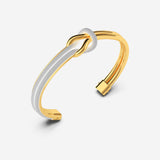 Pianegonda Bracciale rigido piccolo - FOEDUS - Argento 925‰, Placcatura Oro 18 kt