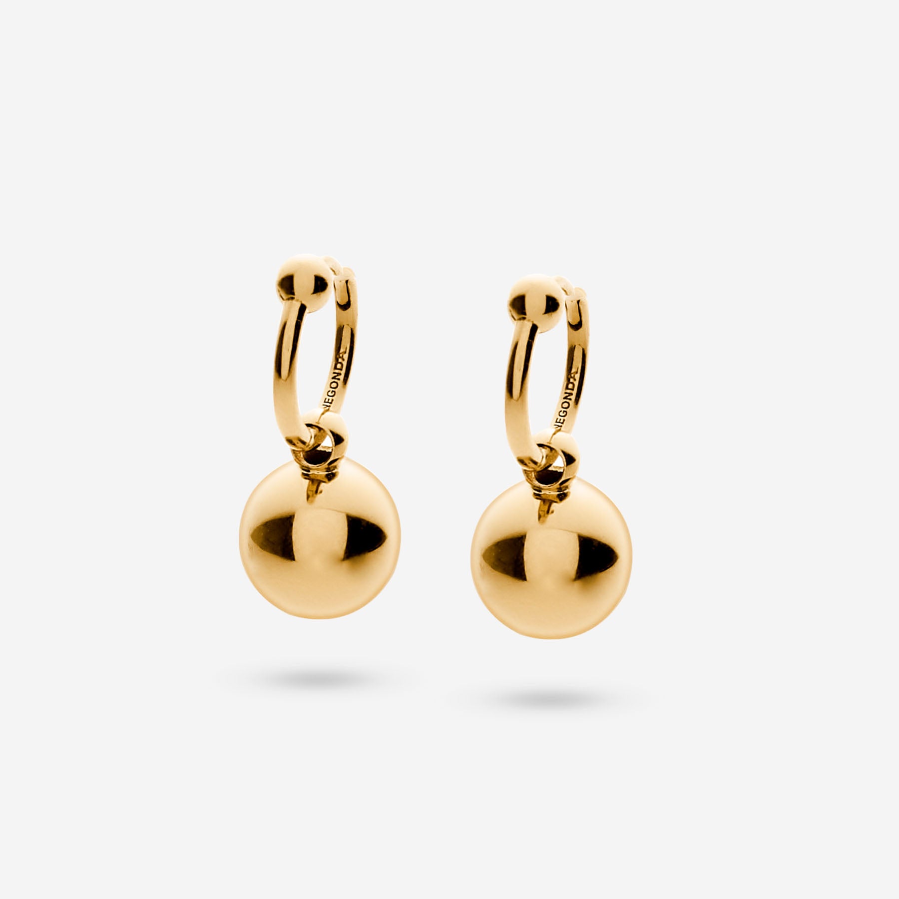 Pianegonda Orecchini a cerchio Amore - ASSOLUTO GOLD - Oro 18 kt