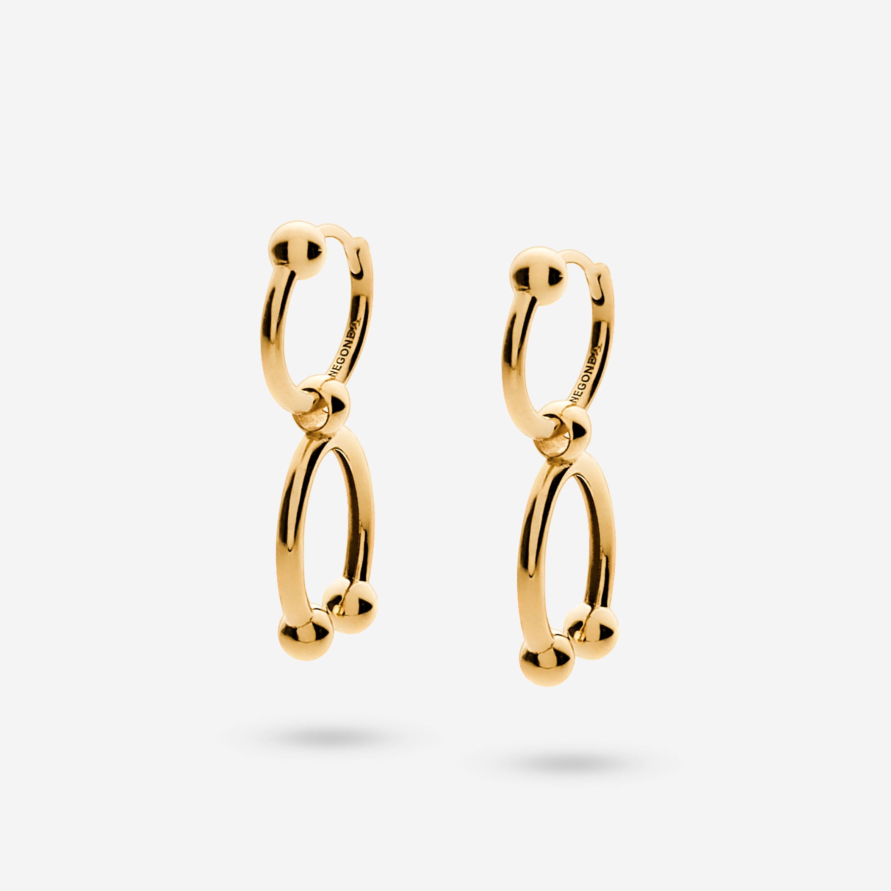 Pianegonda Orecchini a cerchio Fortuna - ASSOLUTO GOLD - Oro 18 kt