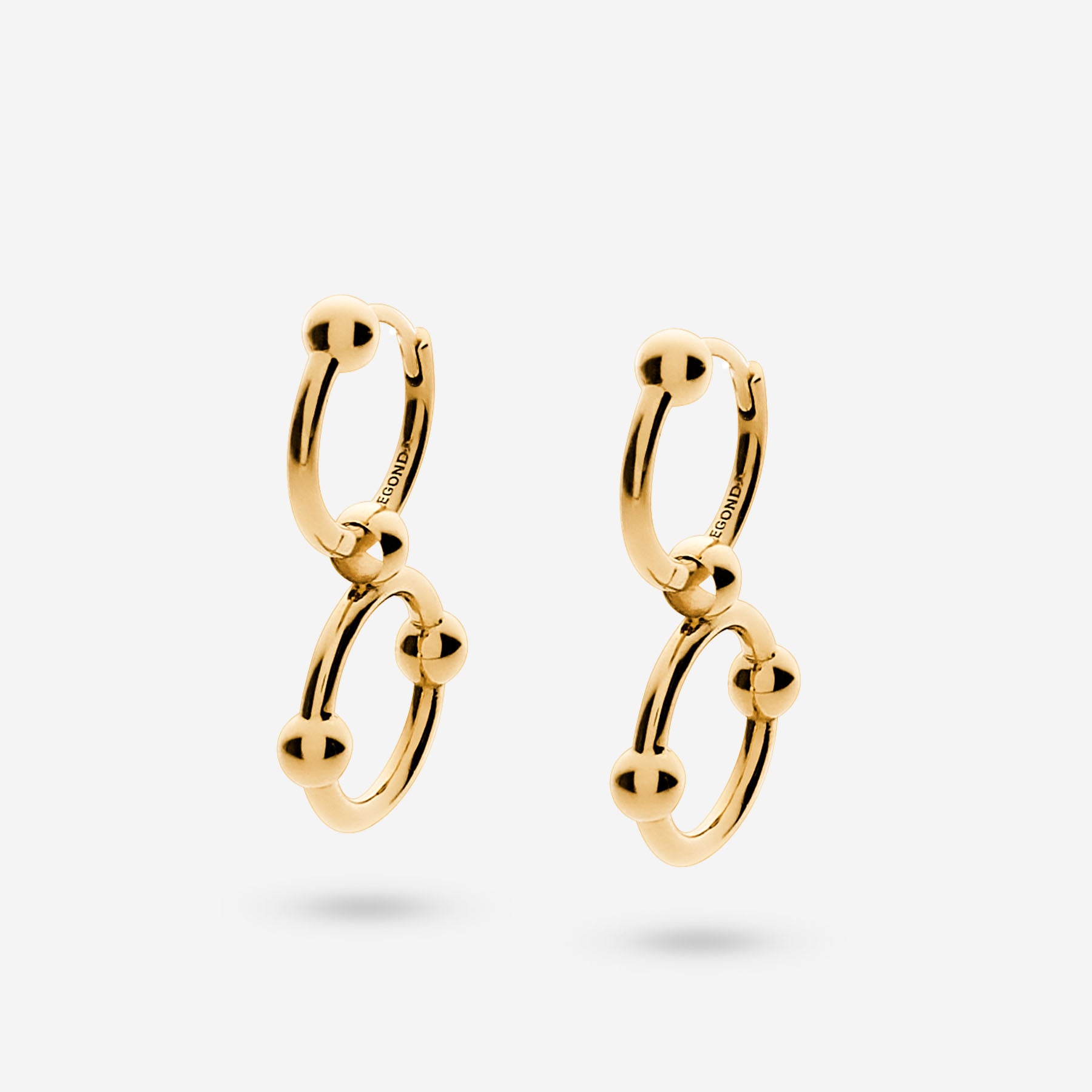 Pianegonda Orecchini a cerchio Infinito - ASSOLUTO GOLD - Oro 18 kt