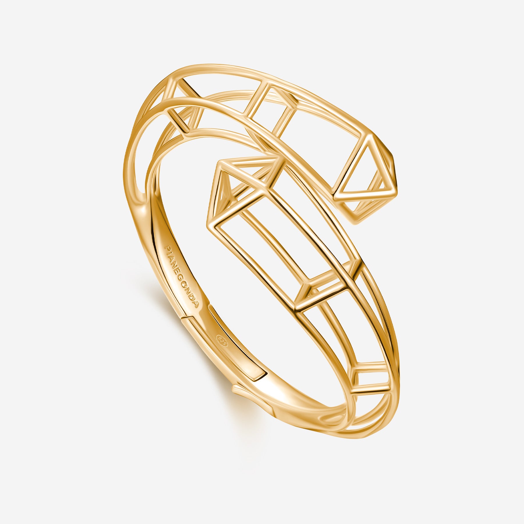 Pianegonda Bracciale rigido contrariè - KOSMOS GOLD - Oro 18 kt