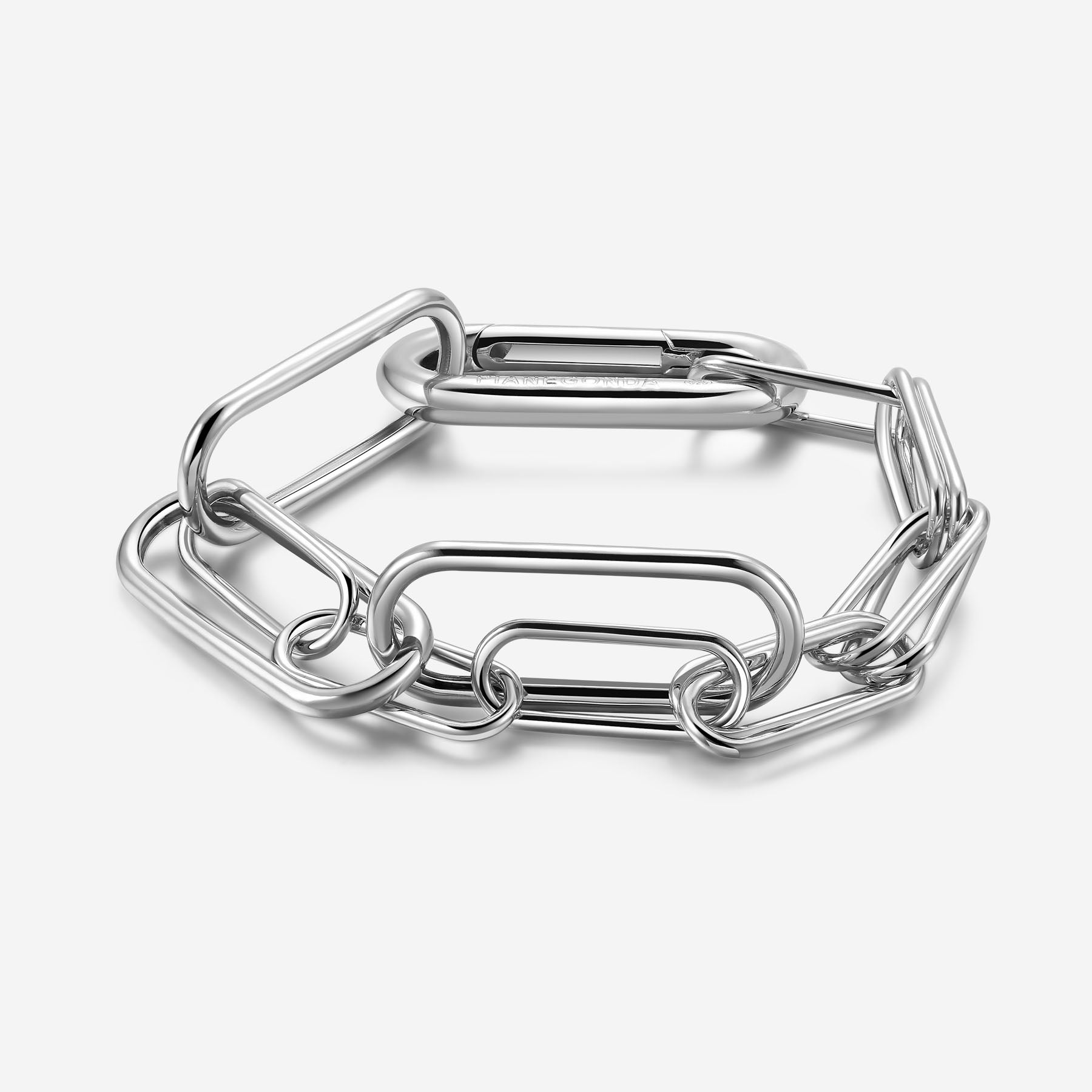 Pianegonda Bracciale a catena doppia - VINCTUM - Argento 925‰