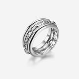 Pianegonda Anello a tripla fascia - VINCTUM - Argento 925‰