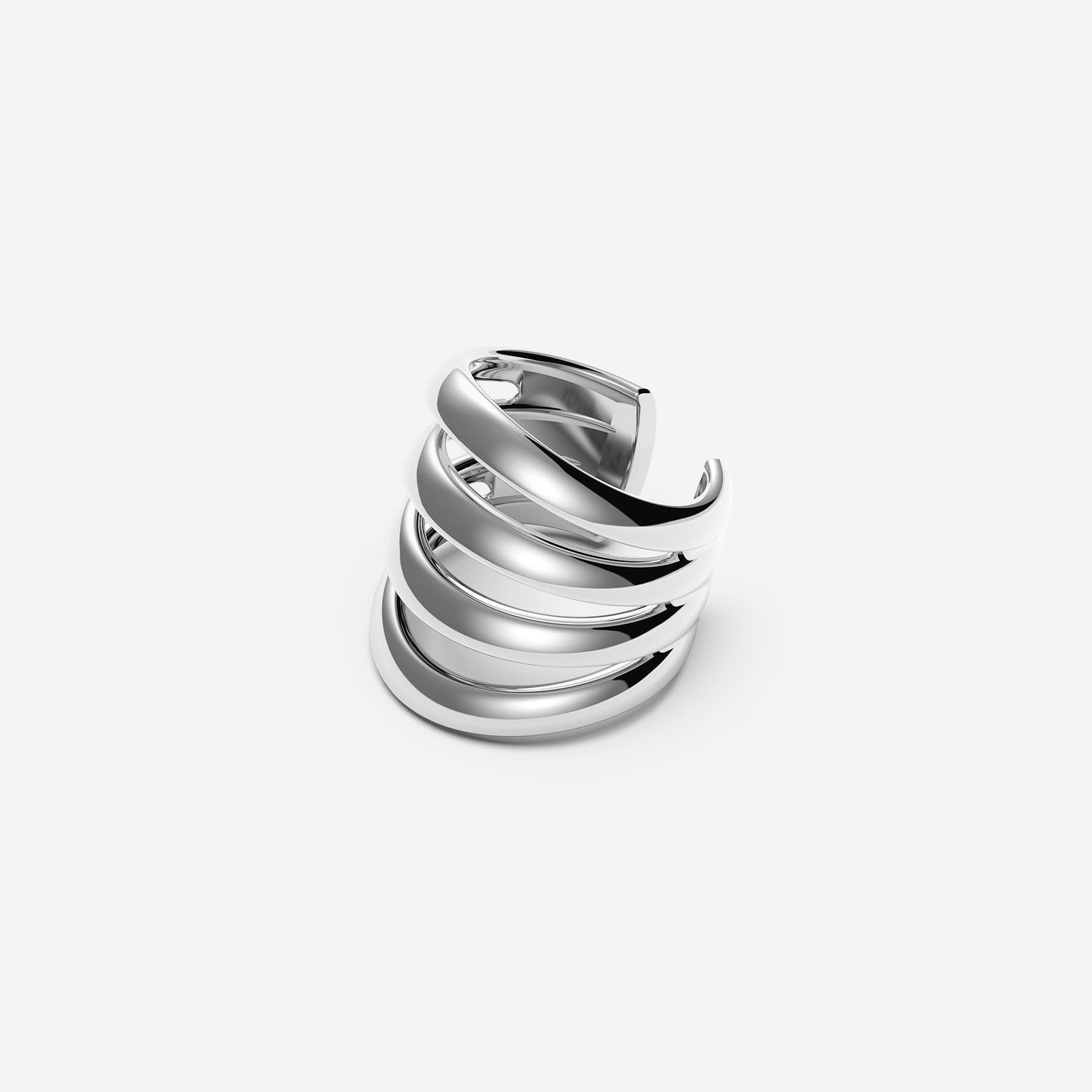 Pianegonda Earcuff a quattro fasce - MVP WARDROBE X PIANEGONDA - Argento 925‰