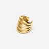 Pianegonda Earcuff a quattro fasce - MVP WARDROBE X PIANEGONDA - ottone, Placcatura Oro 18 kt