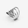 Pianegonda Anello a cinque fasce - MVP WARDROBE X PIANEGONDA - Argento 925‰