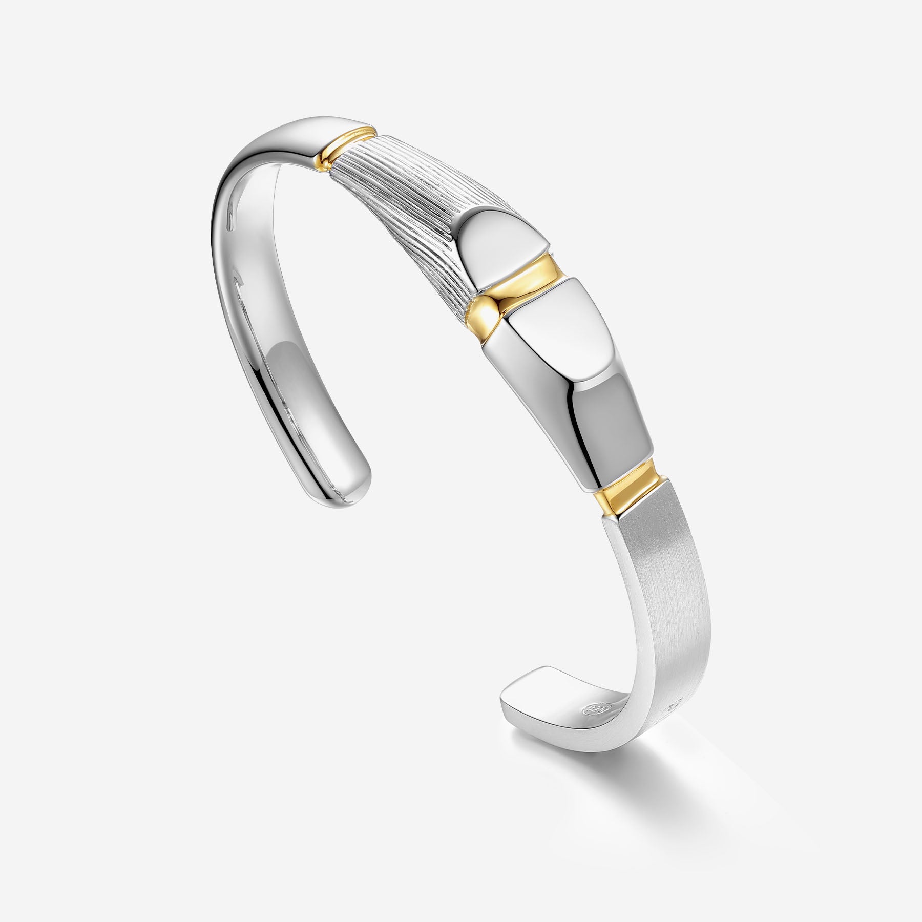 Pianegonda Bracciale rigido - IMPERFECTUM - Argento 925‰, Placcatura Oro
