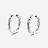 Pianegonda Orecchini a cerchio - IMPERFECTUM - Argento 925‰, Placcatura Oro
