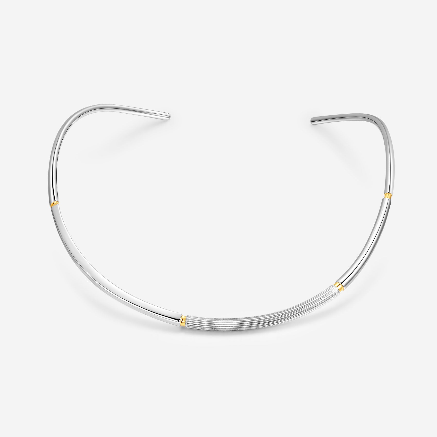 Pianegonda Collana rigida corta - IMPERFECTUM - Argento 925‰, Placcatura Oro