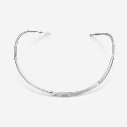 Pianegonda Collana rigida corta - IMPERFECTUM - Argento 925‰, Finitura dorata