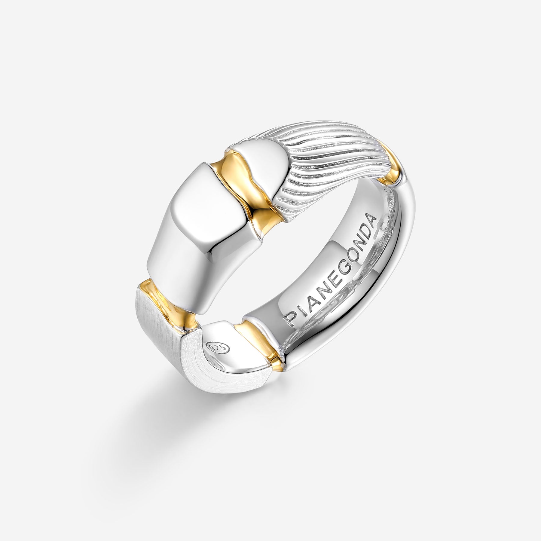Pianegonda Anello - IMPERFECTUM - Argento 925‰, Placcatura Oro