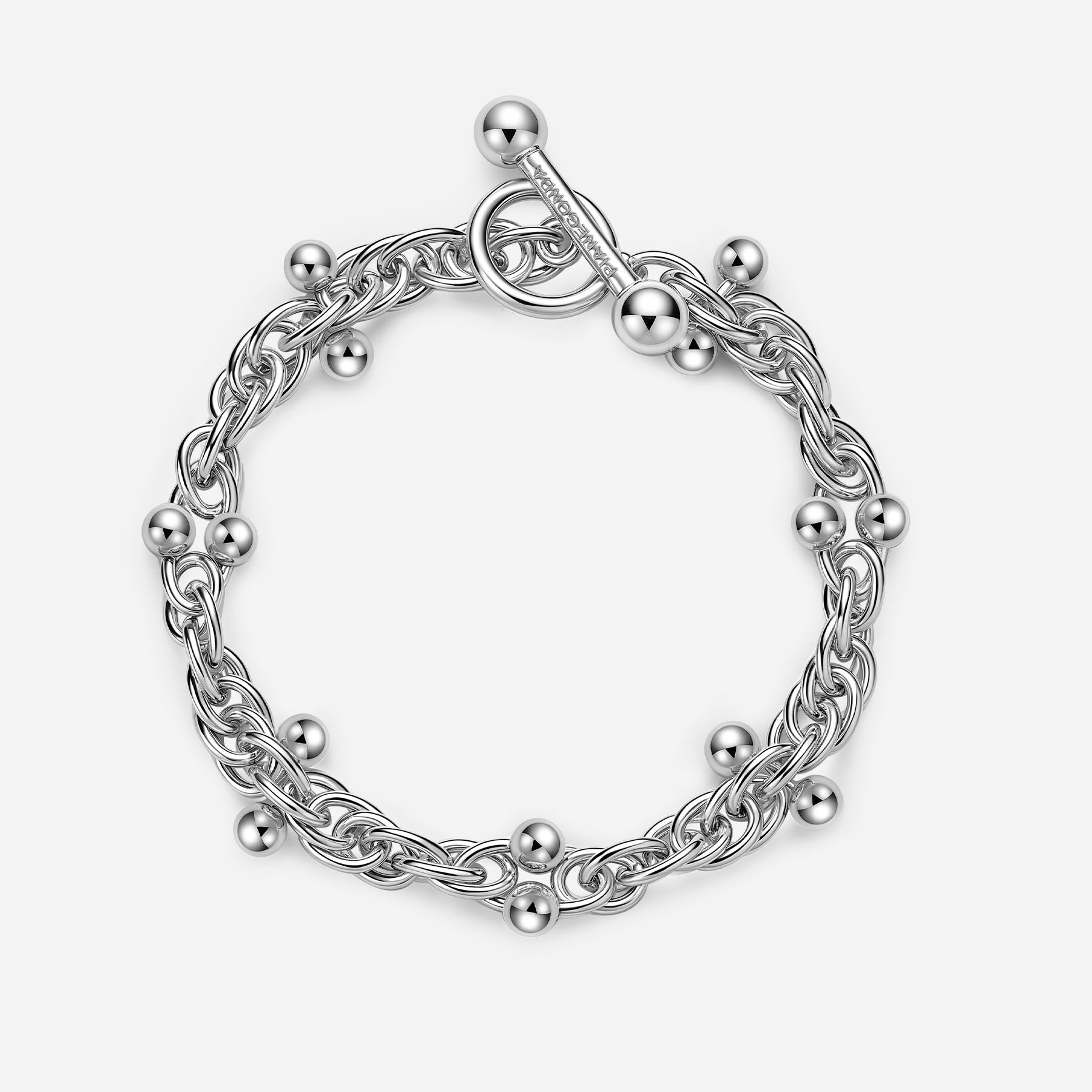 Pianegonda Bracciale a maglia intrecciata - ASSOLUTO - Argento 925‰