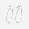 Pianegonda Orecchini a cerchio grandi - ASSOLUTO - Argento 925‰, Placcatura Oro 18 kt