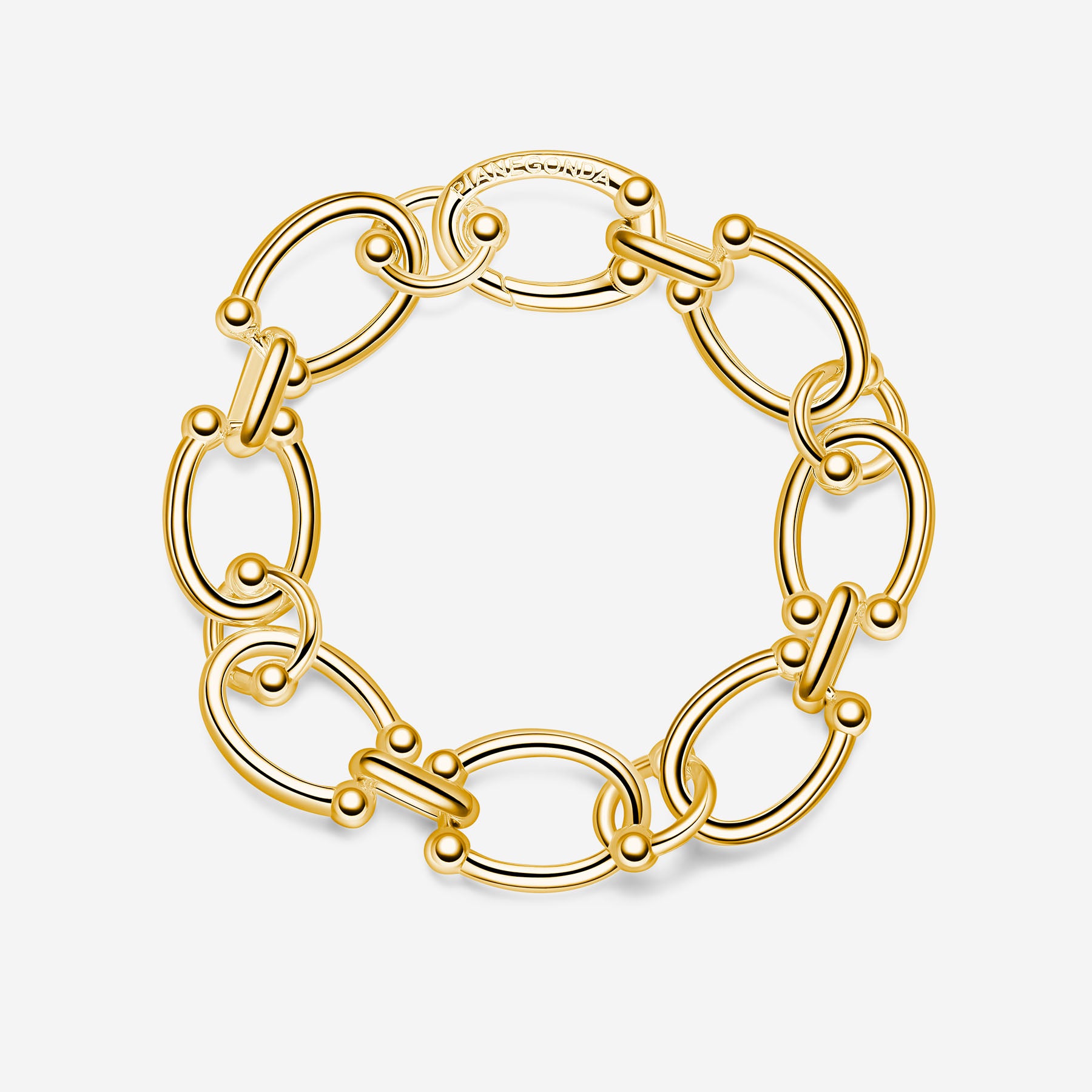 Pianegonda Bracciale a catena - ASSOLUTO - Argento 925‰, Placcatura Oro 18 kt