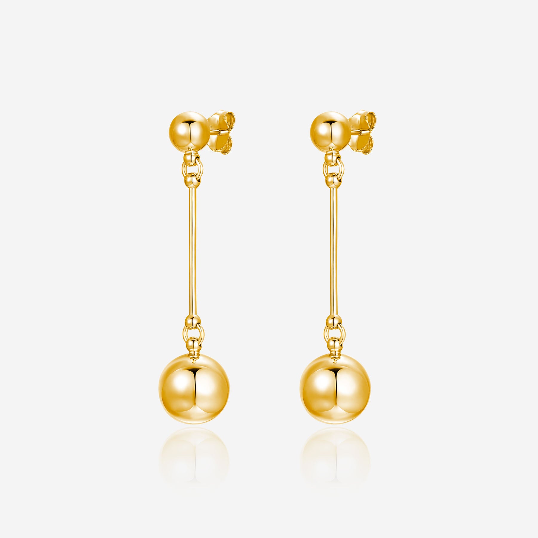 Pianegonda Orecchini lunghi - ASSOLUTO - Argento 925‰, Placcatura Oro 18 kt