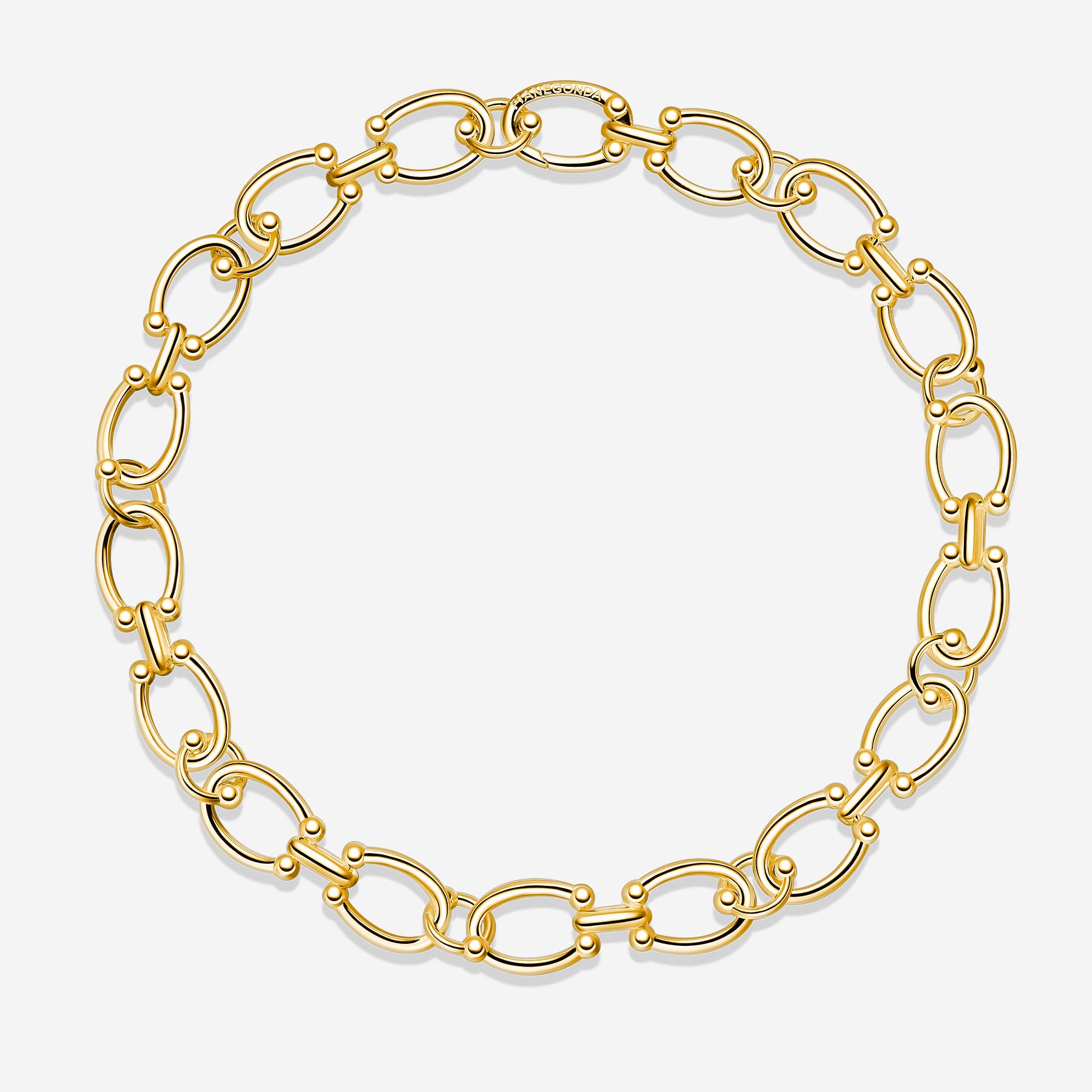Pianegonda Collana con catena corta - ASSOLUTO - Argento 925‰, Placcatura Oro
