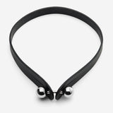 Pianegonda Choker in pelle - ASSOLUTO - Argento 925‰