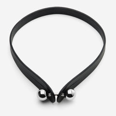 Pianegonda Choker in pelle - ASSOLUTO - Argento 925‰