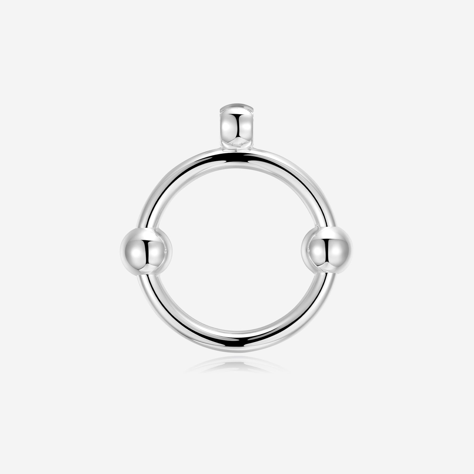 Pianegonda Pendente cerchio simbolo di Infinito - ASSOLUTO - Argento 925‰