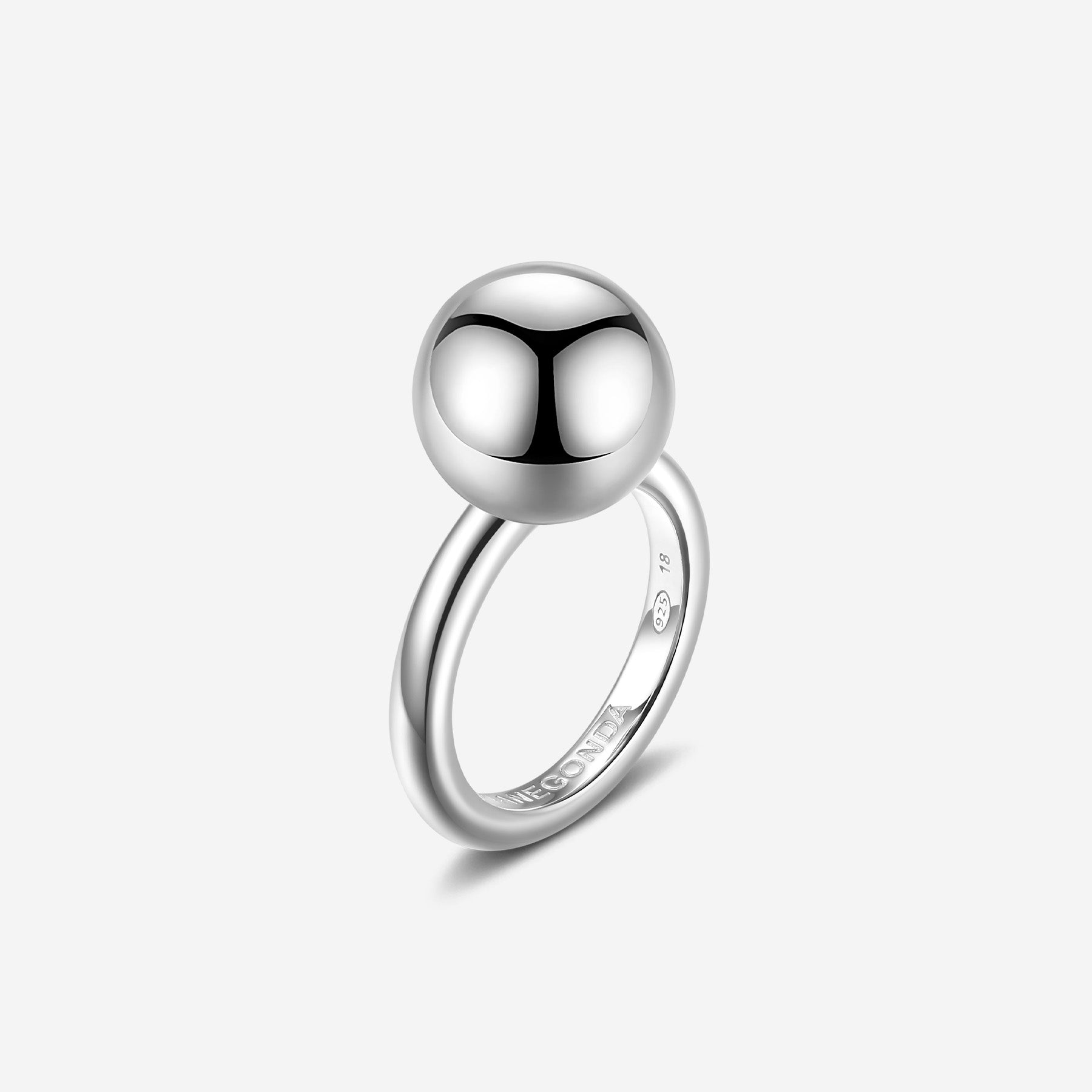 Pianegonda Anello sfera piccola - ASSOLUTO - Argento 925‰