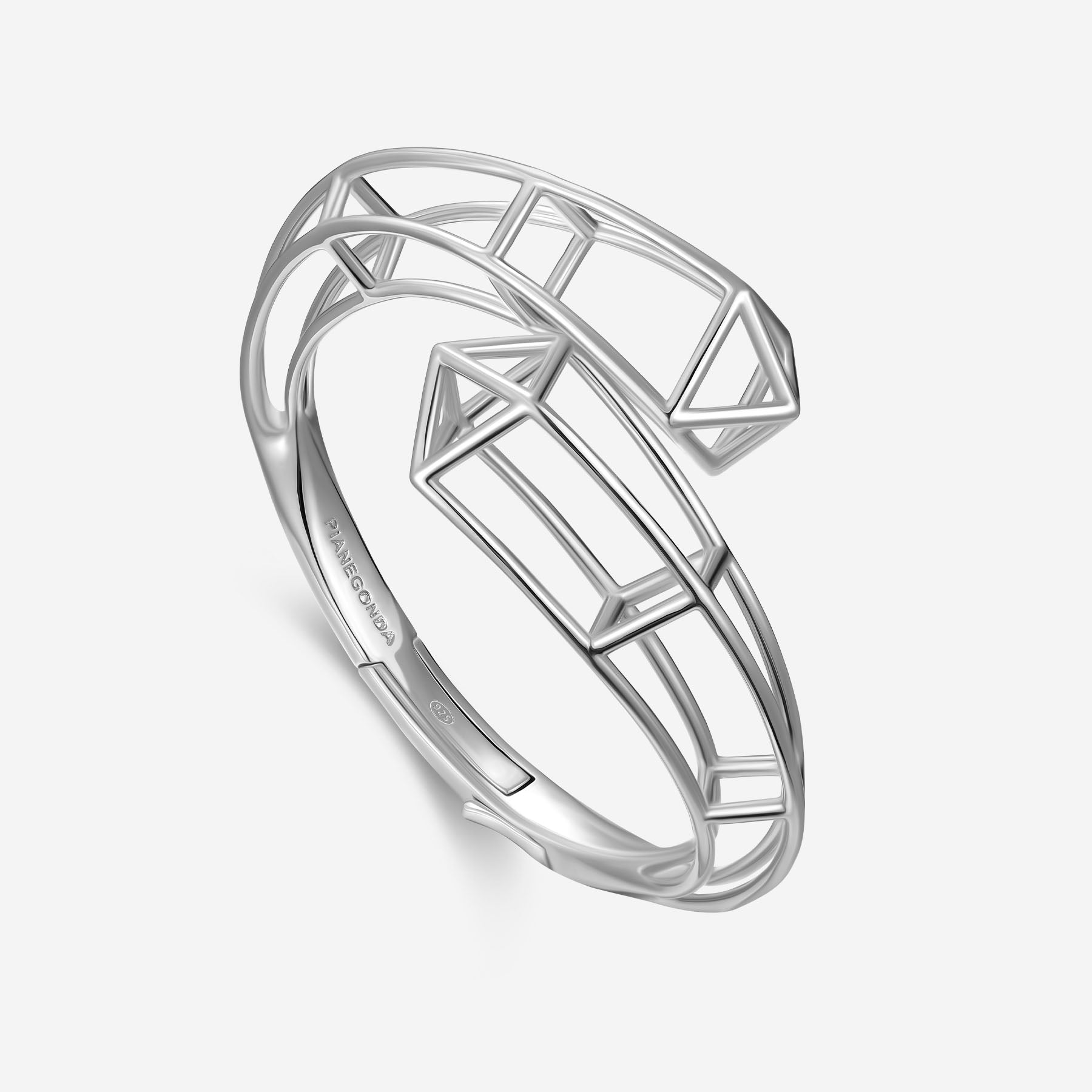 Pianegonda Bracciale rigido contrariè - KOSMOS - Argento 925‰