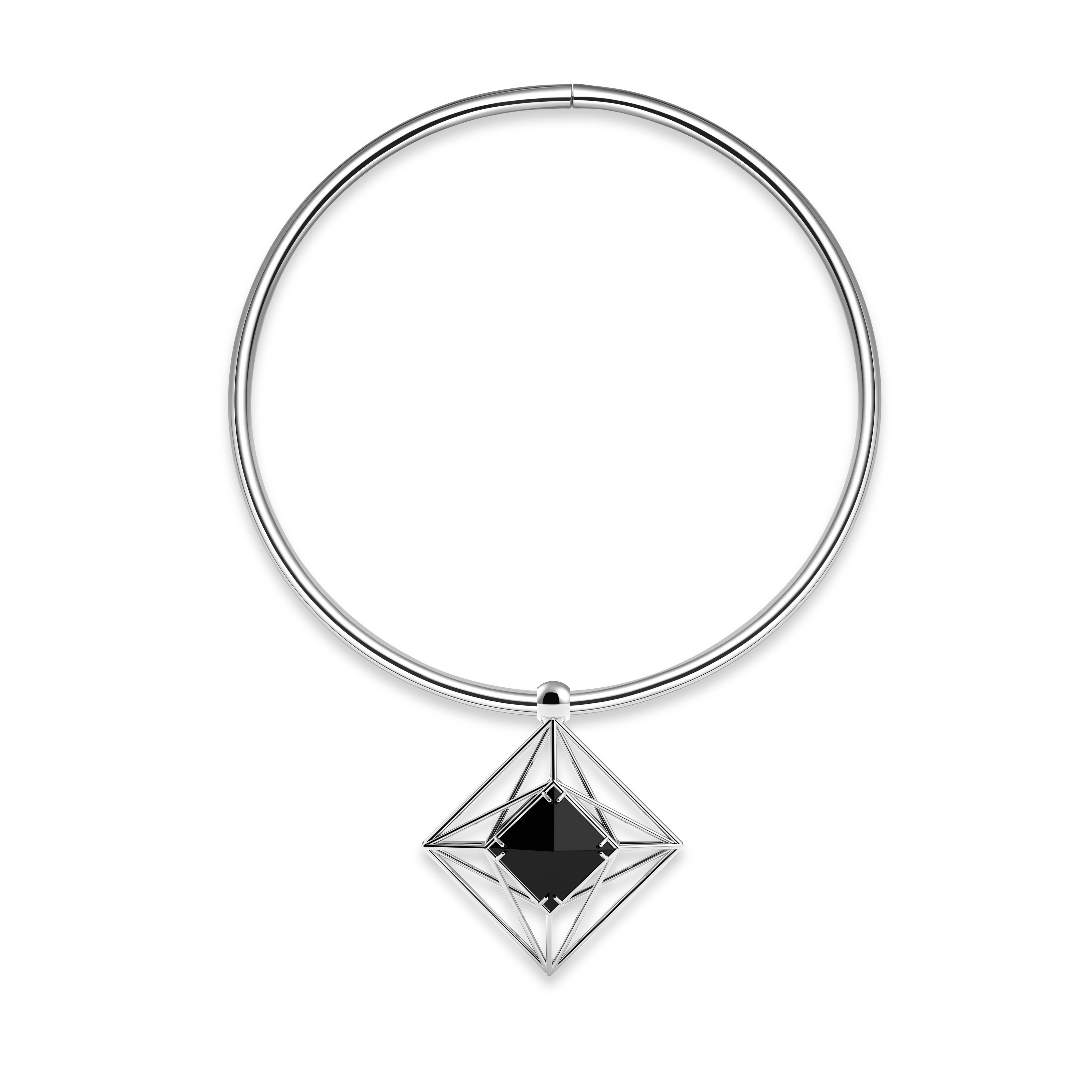 Pianegonda Collier rigido pendente rombo - Vista 3