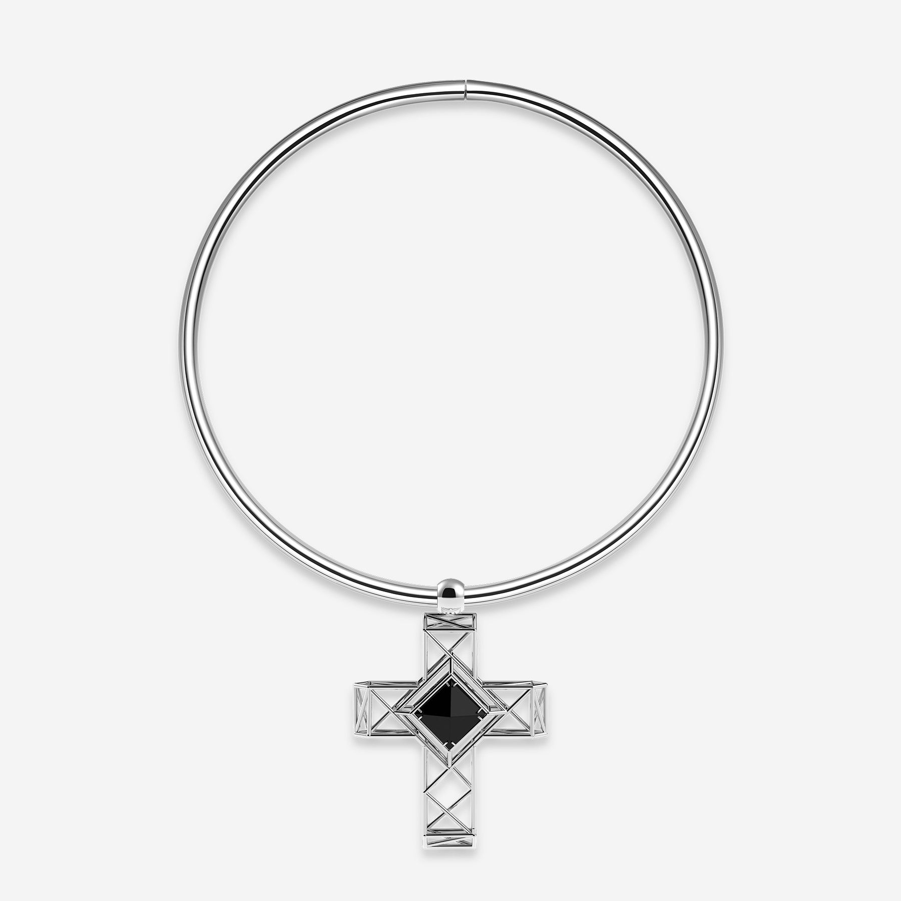 Pianegonda Collier rigido pendente croce - KOSMOS - Argento 925‰