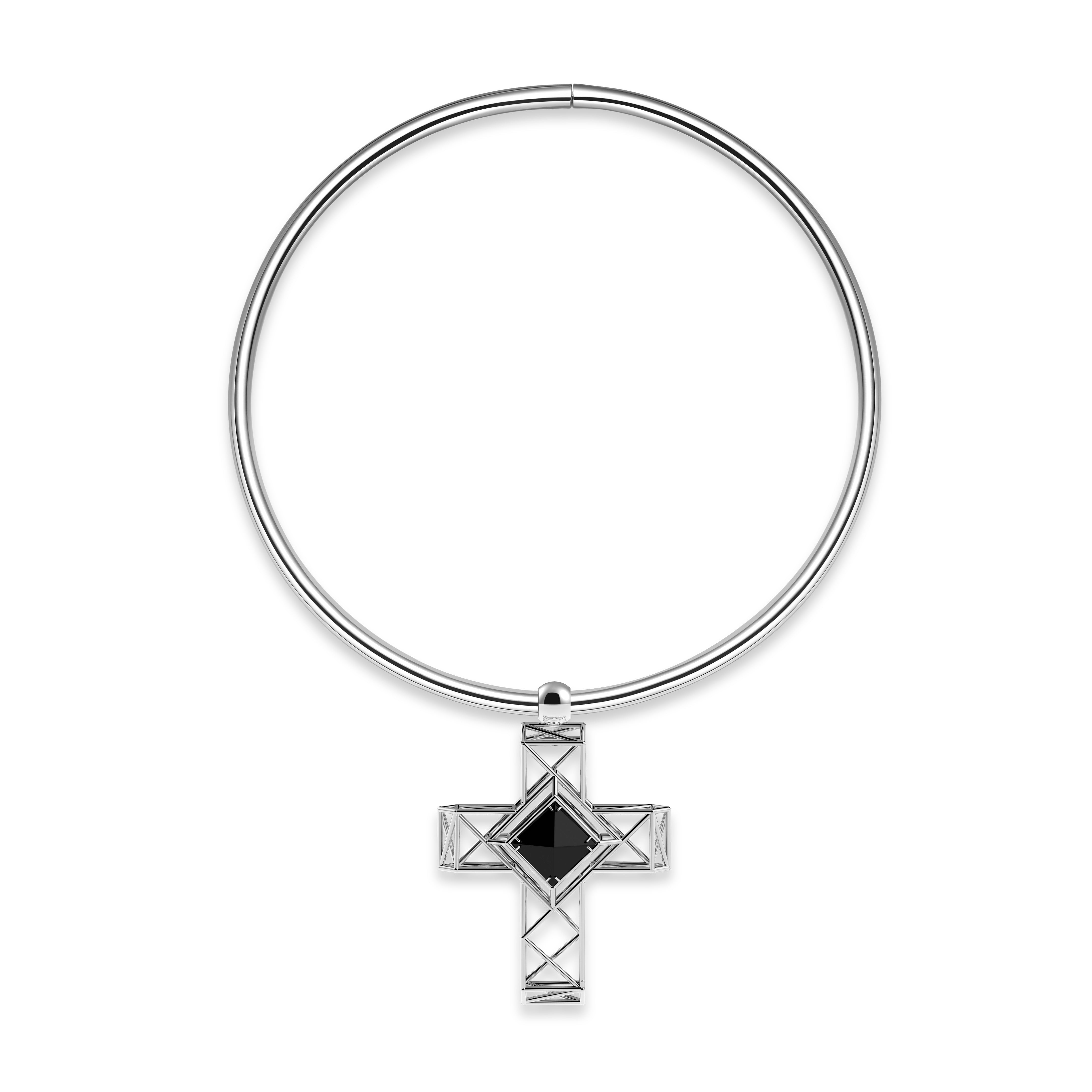 Pianegonda Collier rigido pendente croce - Vista 3