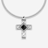 Pianegonda Collier rigido pendente croce - Vista 2