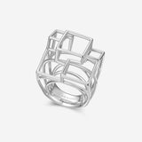 Pianegonda Anello geometrico - KOSMOS - Argento 925‰