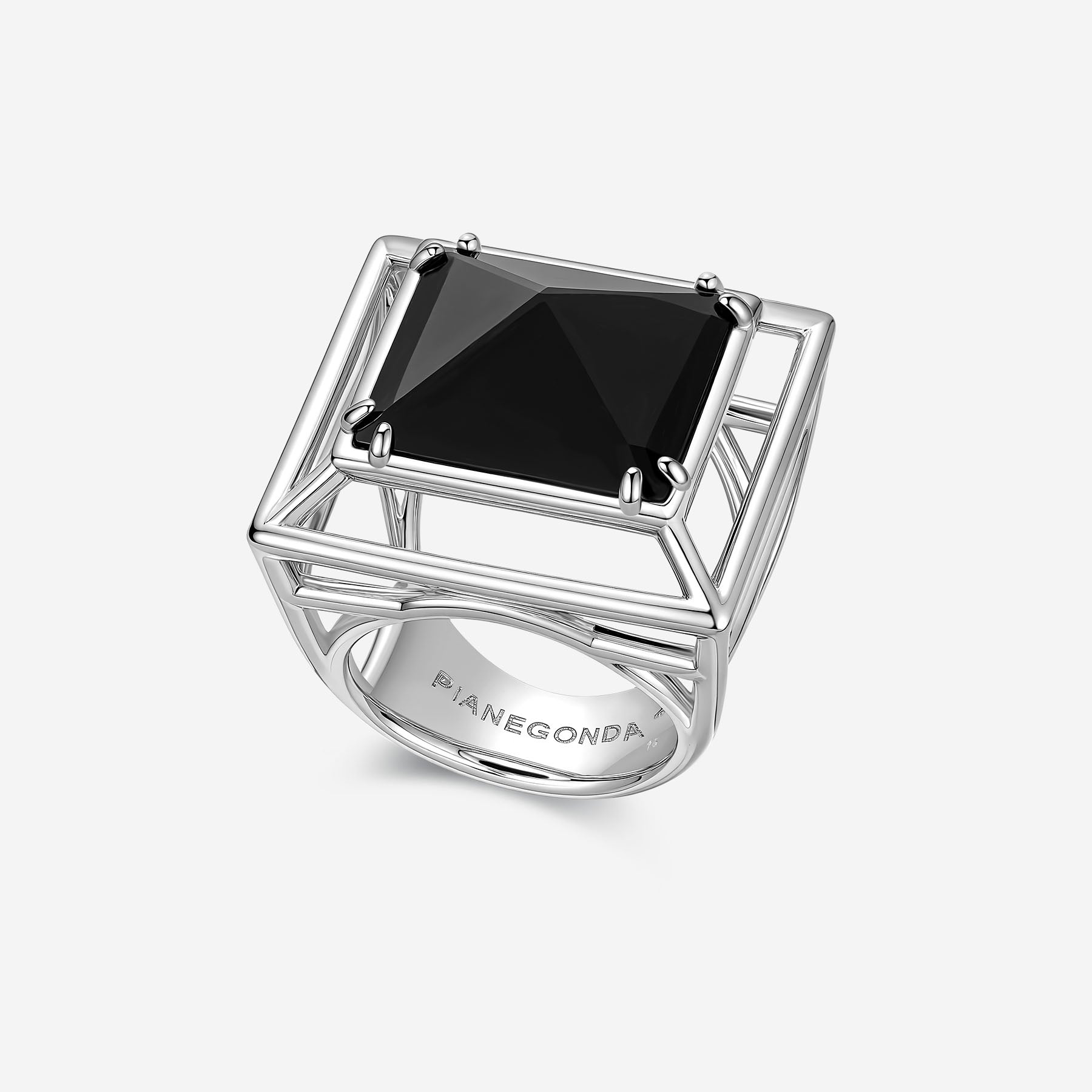 Pianegonda Anello a piramide - KOSMOS - Argento 925‰