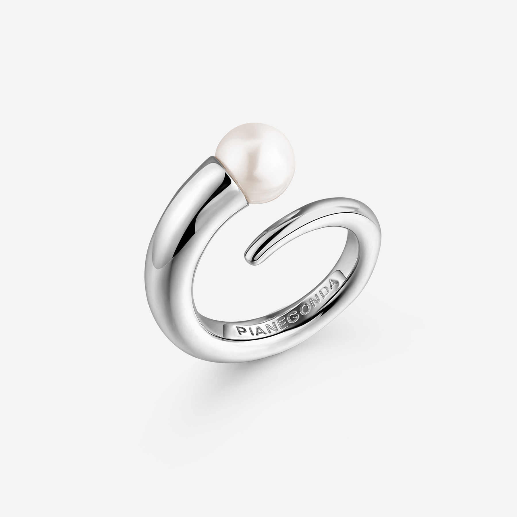 Ring with natural pearl Ring WOMEN'S 925‰ Sterling silver