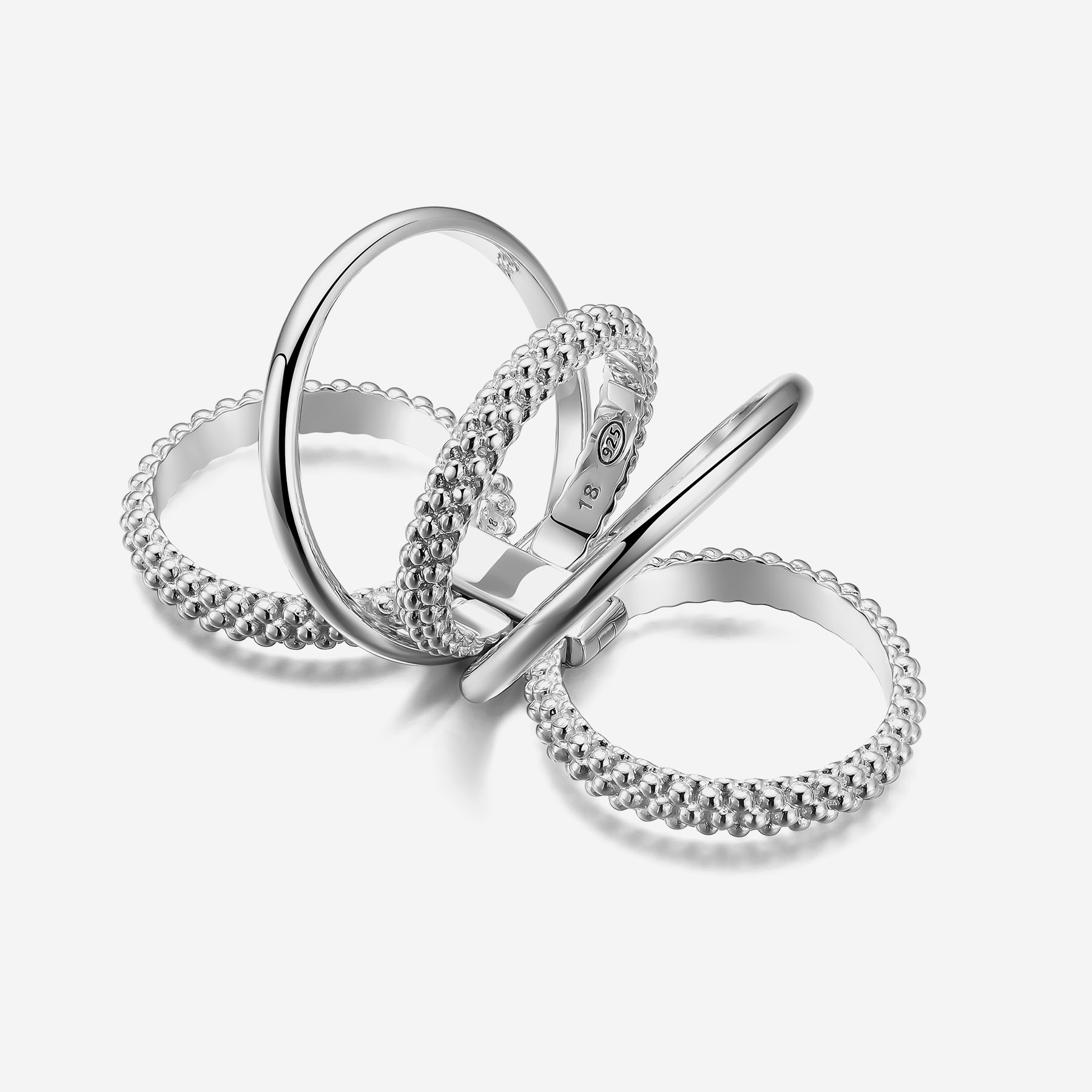 Multiple ring Ring WOMEN'S, MEN'S 925‰ Sterling silver