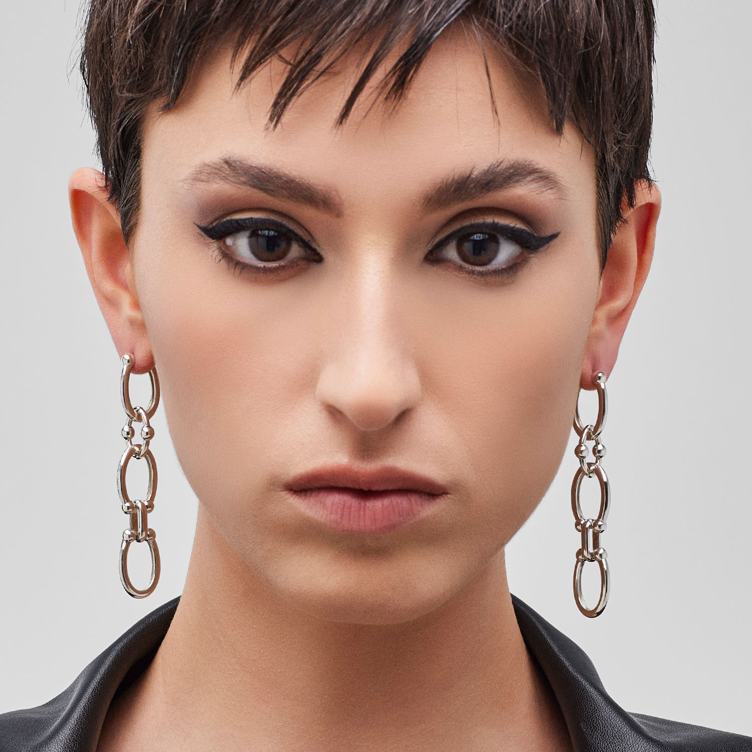 Long chain earrings Earring WOMEN'S 925‰ Sterling silver