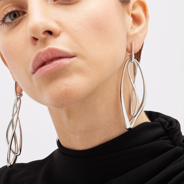 Double pendant earrings