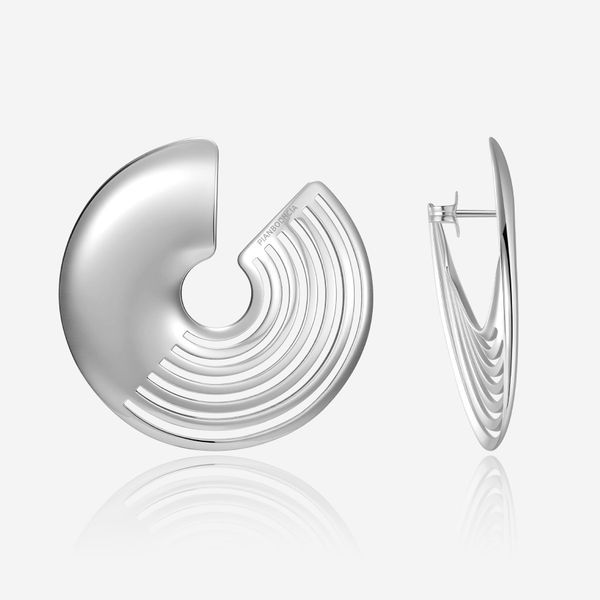 Half-hoop stud earrings