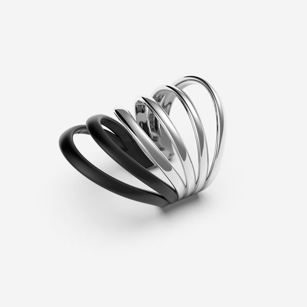 Bi-color six-band ring