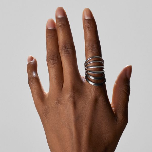 Bi-color six-band ring