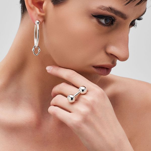 Ring two spheres