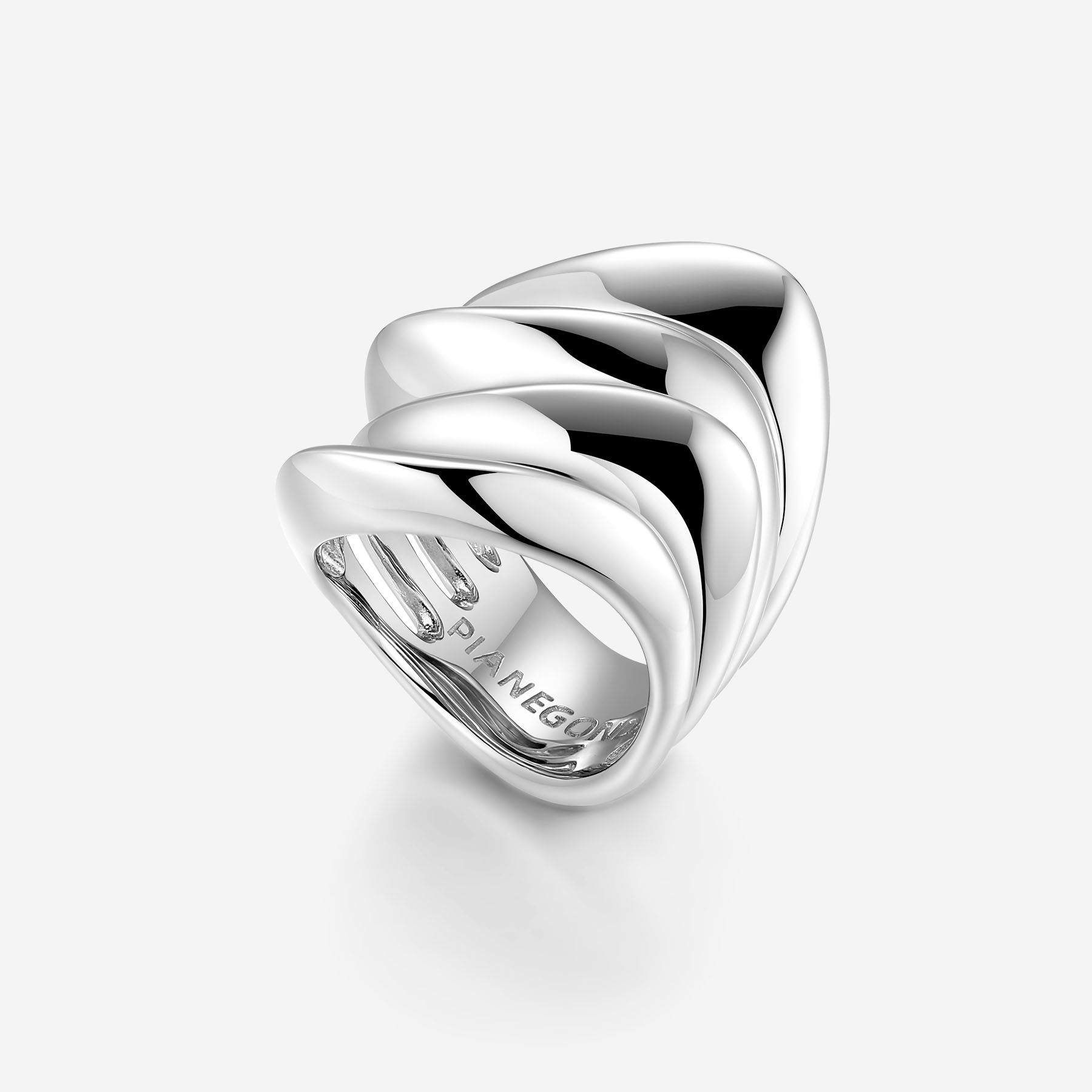 ☆TATIANA☆ Silver 925 Flow Ring CR1834 Multi-string ring Ring WOMEN'S 925‰ Sterling silver - PCNR01